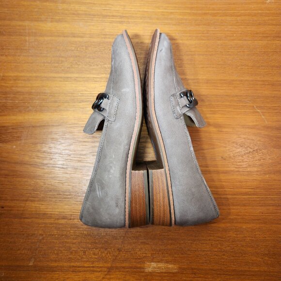 Sofft Leather Loafers Patent Pending Gray Women (8.5) - Picture 6 of 15